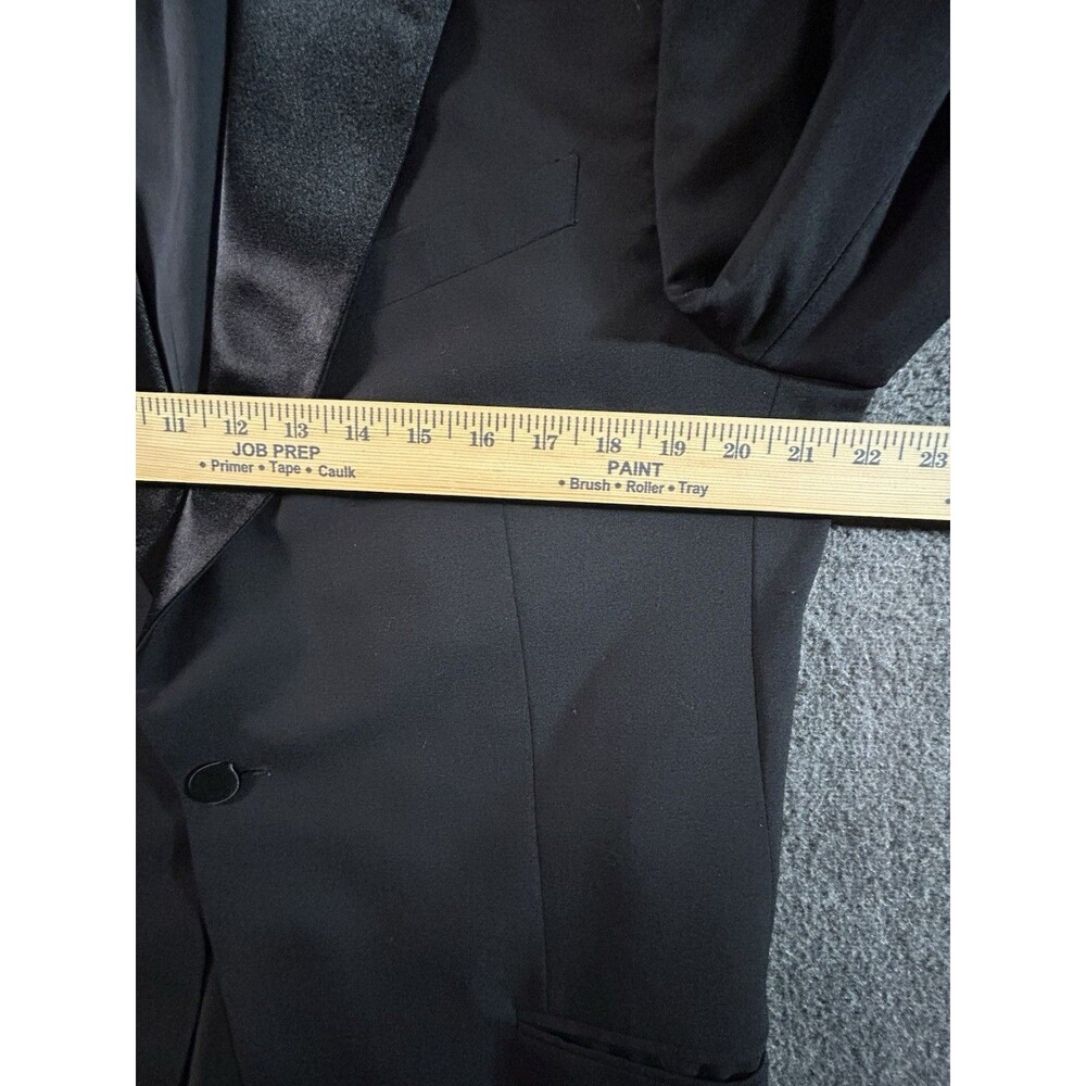 Armani Collezioni 42 R Tailored Fit Wool 1 Button Black Tuxedo Blazer Sport Coat - Picture 13 of 16